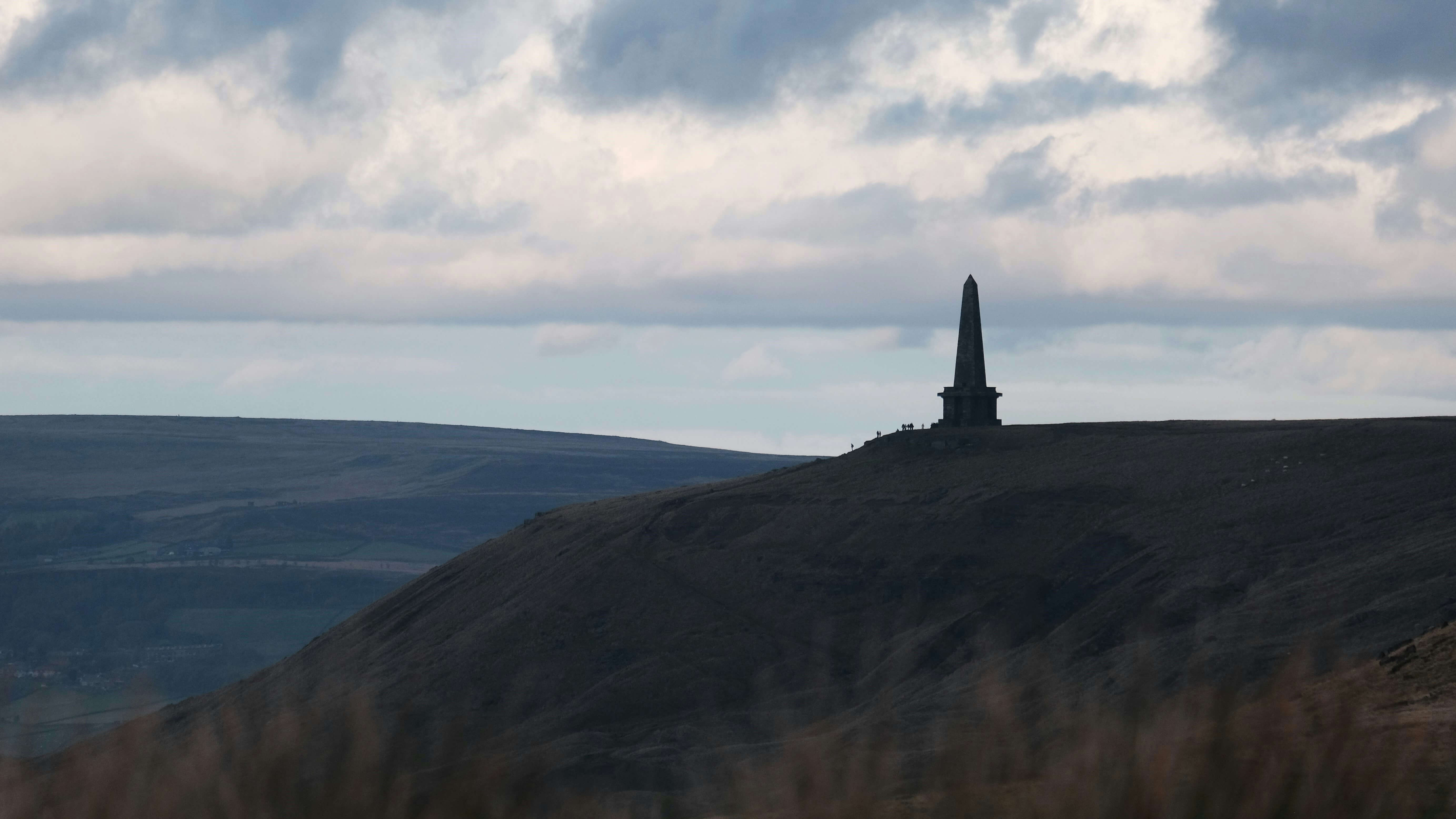 Stoodley Pike monument on the West Yorkshire moors